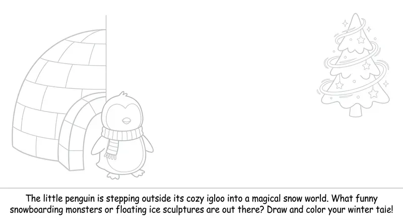 Interactive Story Coloring Pages For Kids