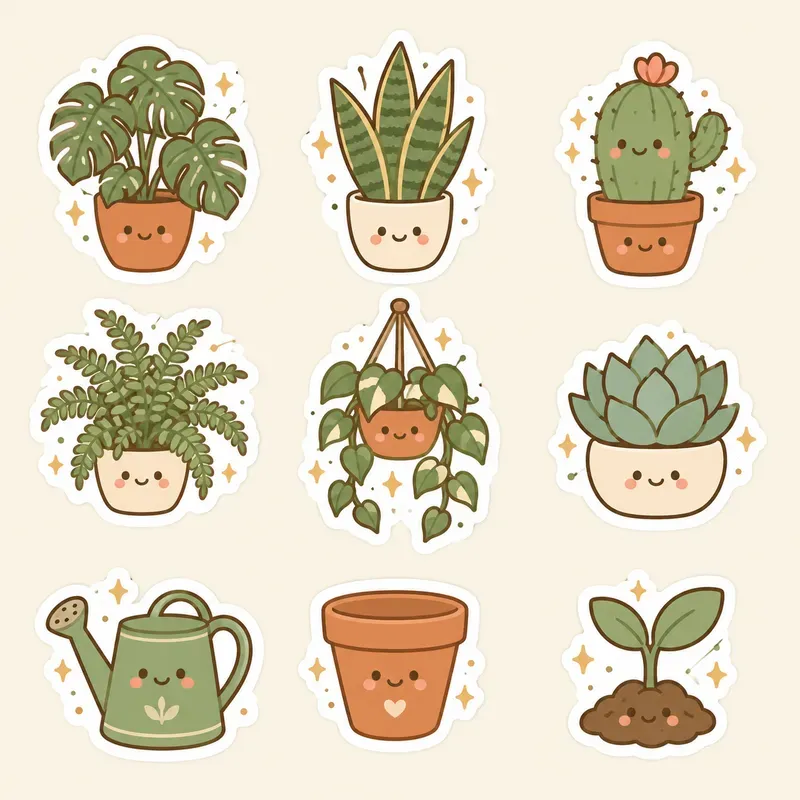 Kawaii Diecut Sticker Sheets