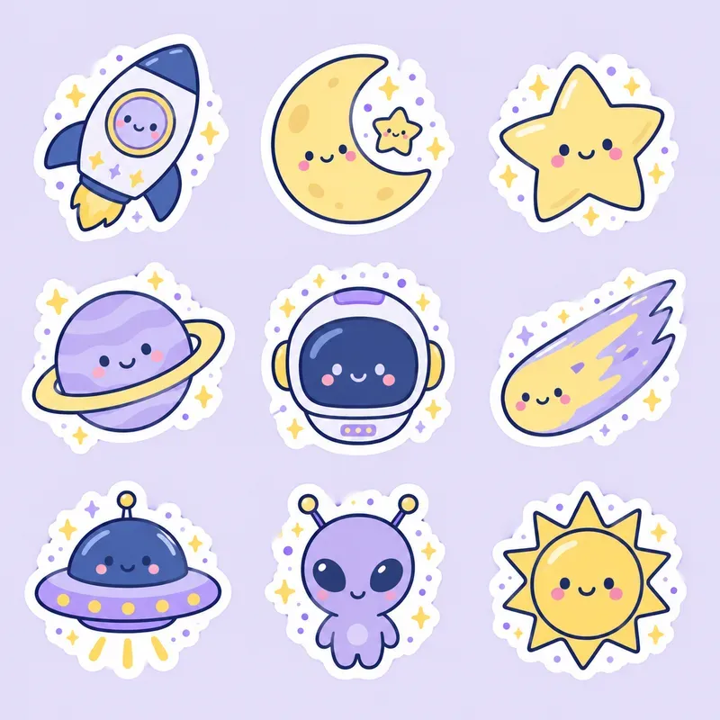 Kawaii Diecut Sticker Sheets