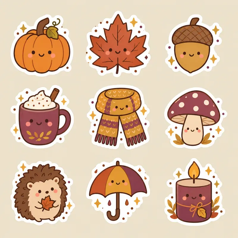 Kawaii Diecut Sticker Sheets