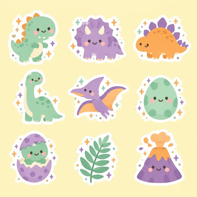 Kawaii Diecut Sticker Sheets