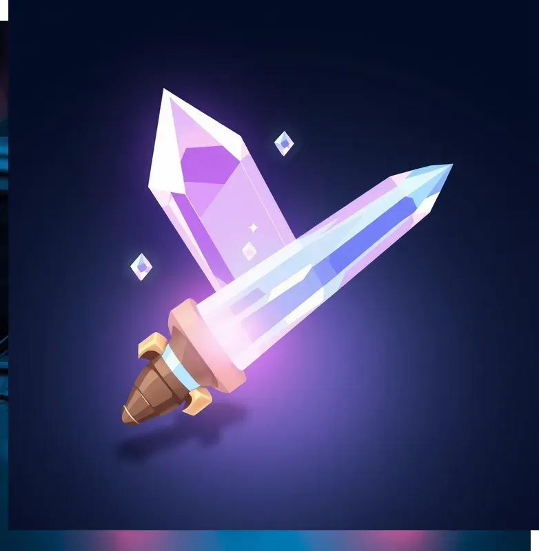 3D Isometric Crystal Game Assets