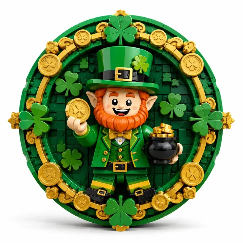 Whimsical Lego Character Medallions