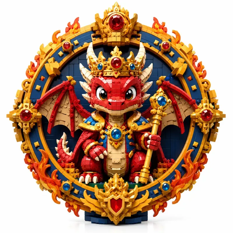 Whimsical Lego Character Medallions