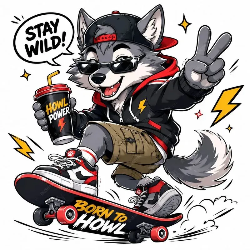 Cool Animal Mascot Skaters