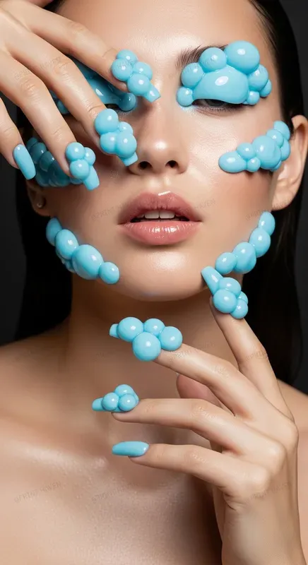 3D Liquid Nail Art Editorials