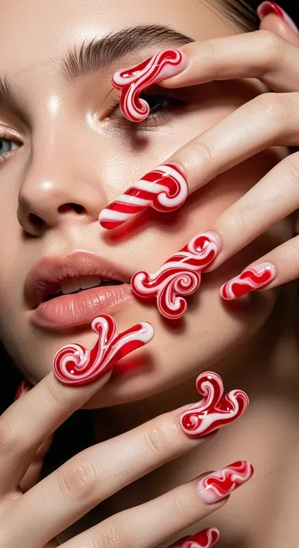 3D Liquid Nail Art Editorials