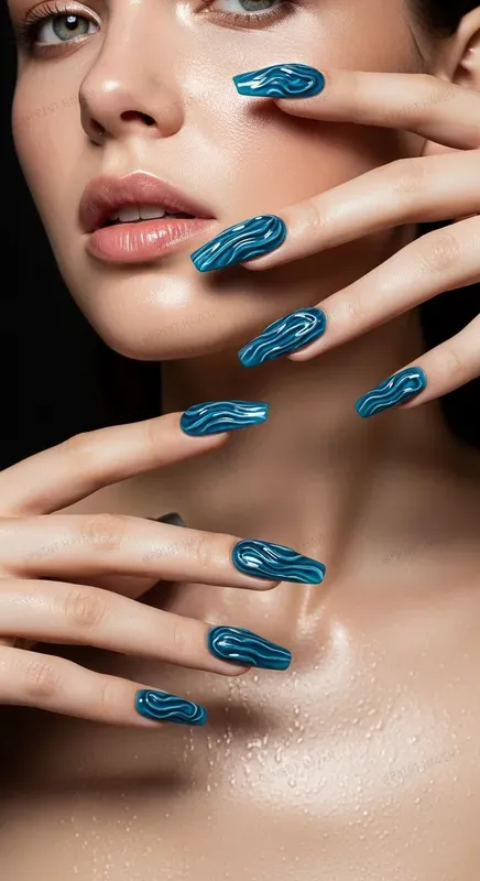 3D Liquid Nail Art Editorials