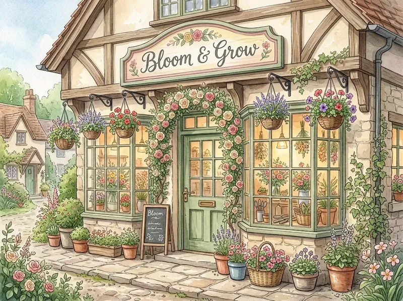 Cozy Village Shop Clipart Generator