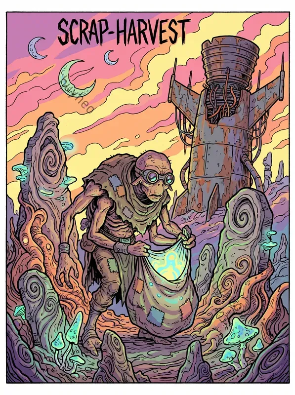 Psychedelic Indie Comic Style Art