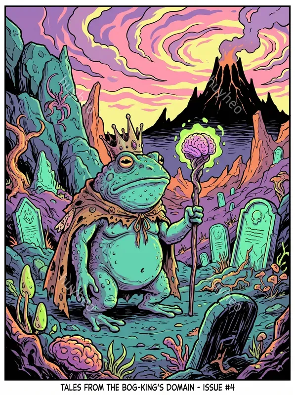Psychedelic Indie Comic Style Art