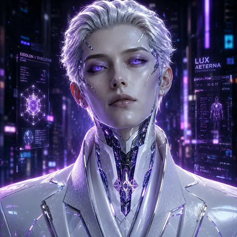 Cyberpunk Cybernetic Portrait Series