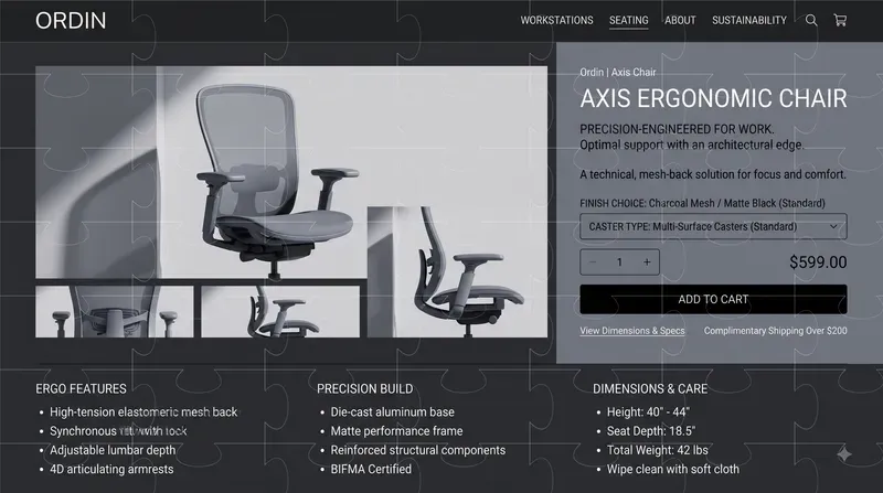 Ecommerce Product Page UI Generator