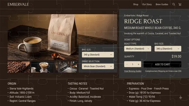 Ecommerce Product Page UI Generator
