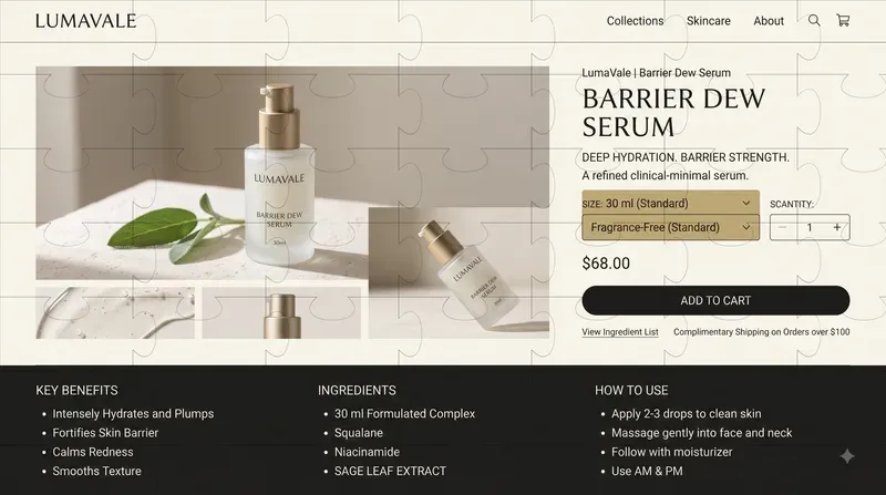Ecommerce Product Page UI Generator