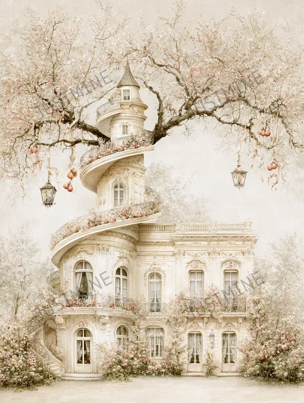 Garden Estates Cottage Clipart