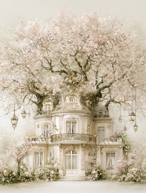 Garden Estates Cottage Clipart