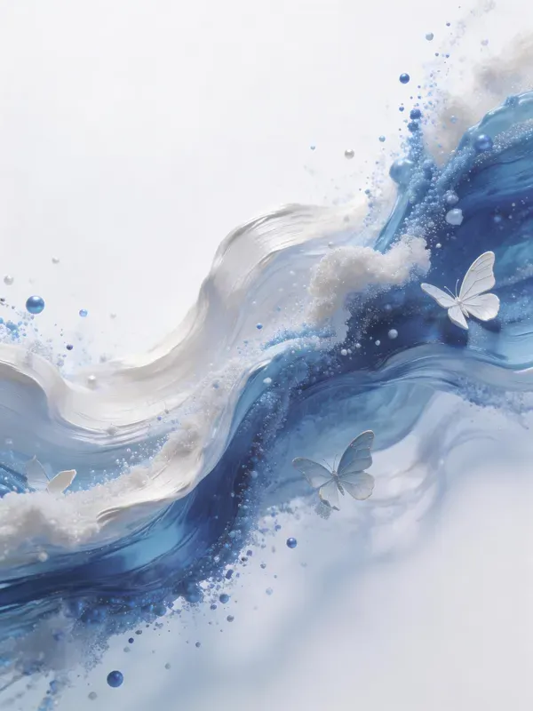 Cgi Particle Impasto Fluid Art