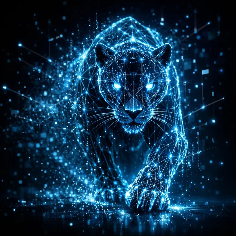 Futuristic Neural Line Art Creatures