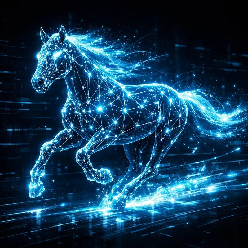 Futuristic Neural Line Art Creatures