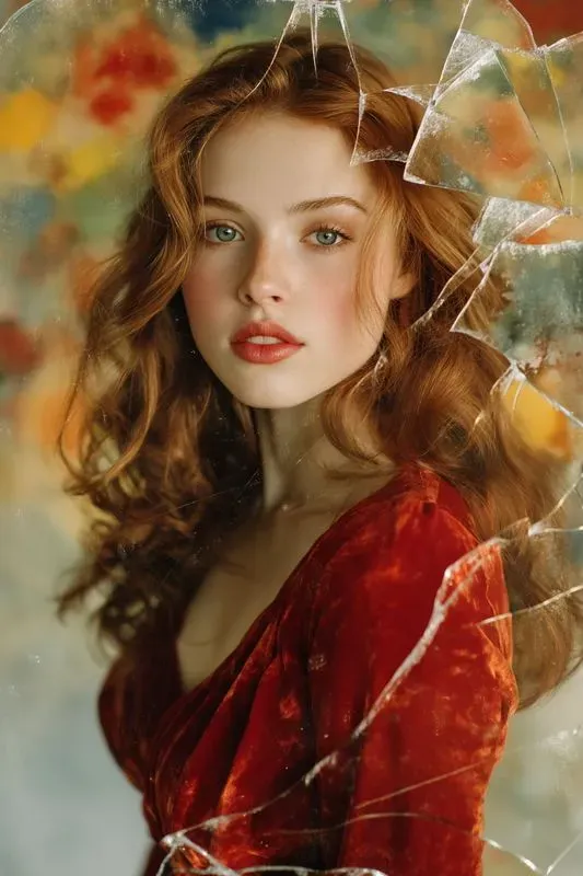 Artistic Portrait Collage Overlays