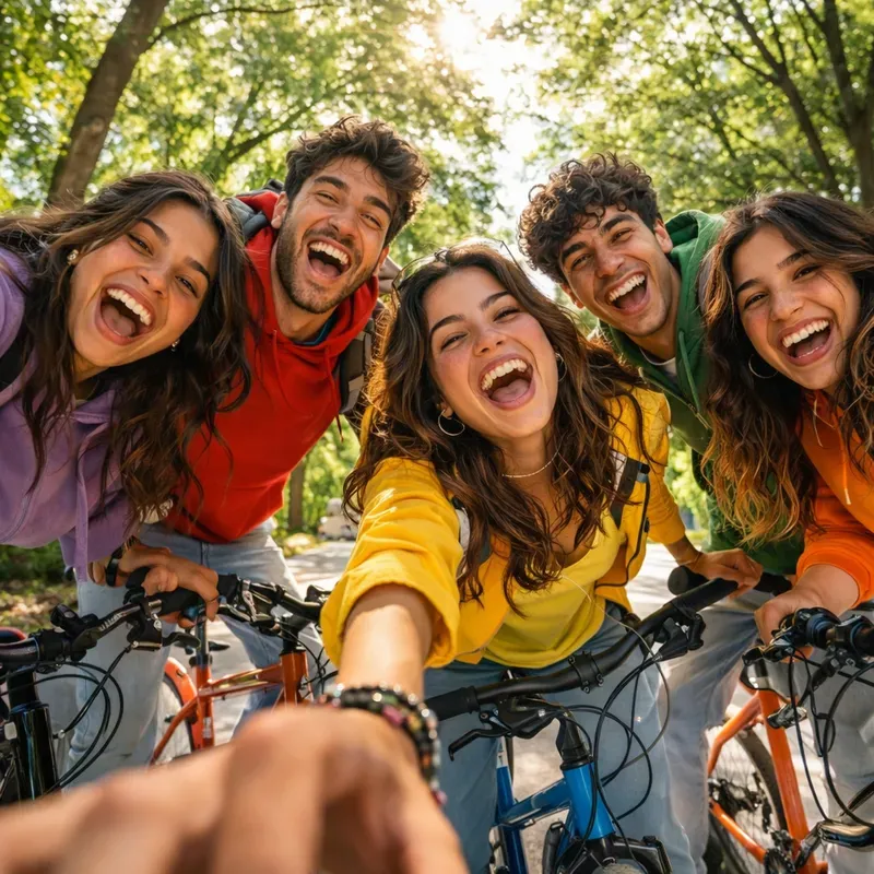 Friends Circle Perspective Photography