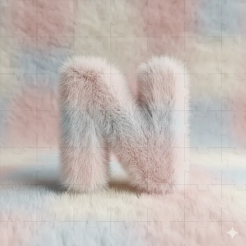Faux Fur 3D Letter Design Generator