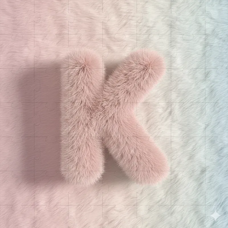 Faux Fur 3D Letter Design Generator