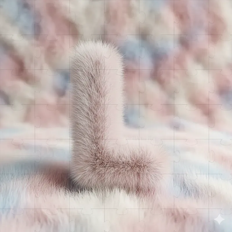 Faux Fur 3D Letter Design Generator