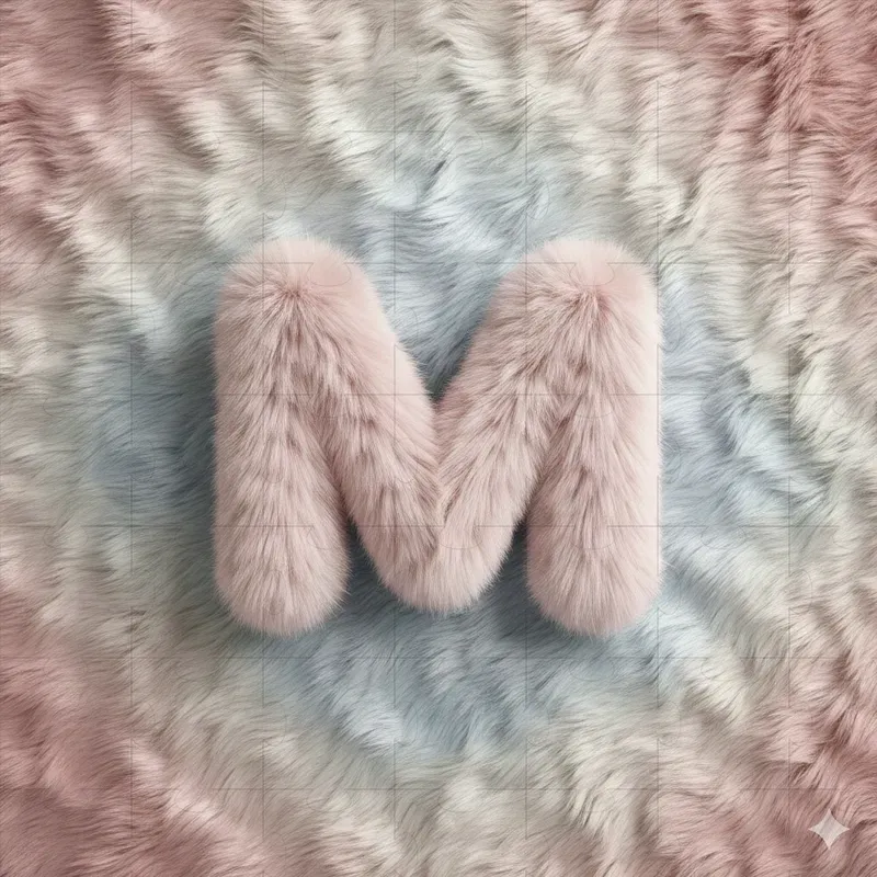 Faux Fur 3D Letter Design Generator