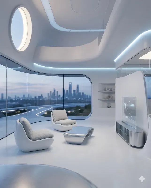 Futuristic Minimalist Interior Generator