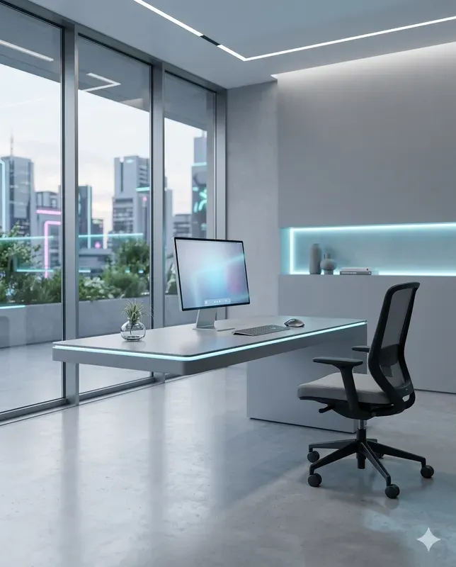 Futuristic Minimalist Interior Generator