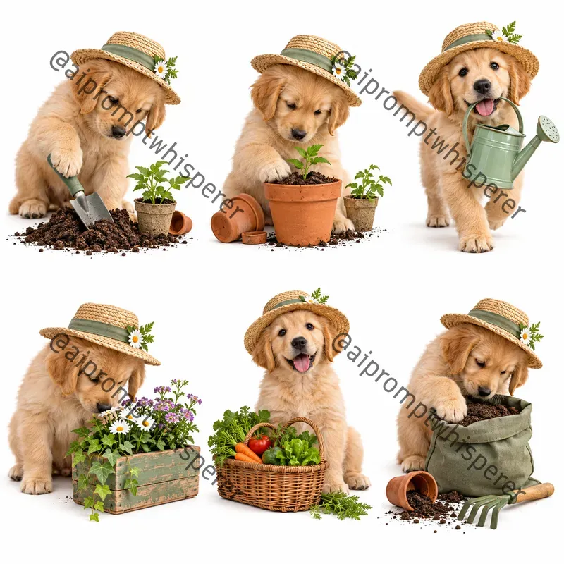 Pets With Hobbies Photoreal Cliparts Etsy