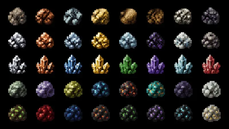 8bit RPG Material Sprite Sheet Generator