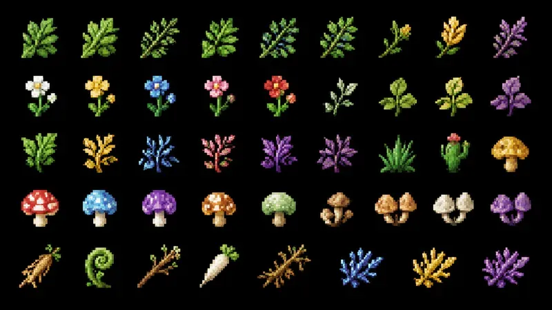 8bit RPG Material Sprite Sheet Generator