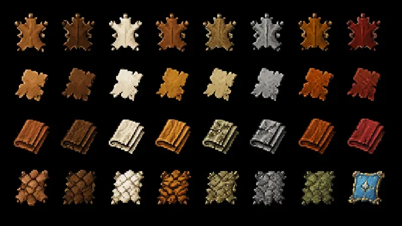 8bit RPG Material Sprite Sheet Generator