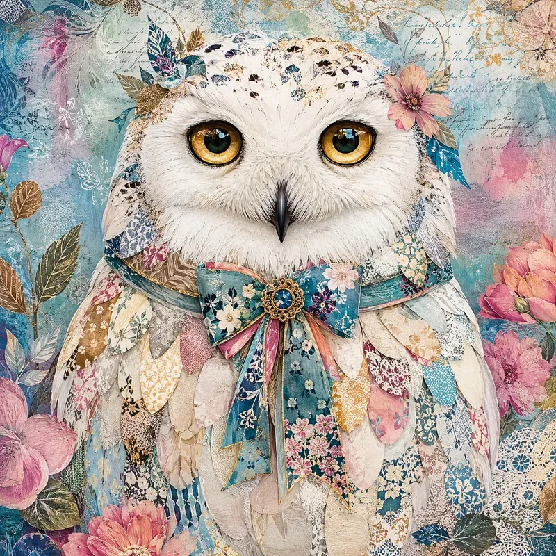Whimsical Mixed Media Animal Portraits