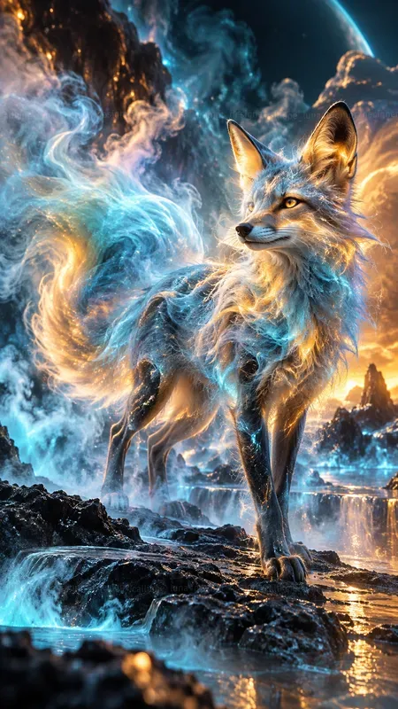 Hyperrealistic Elemental Animal Hybrids