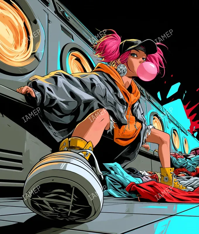 Highenergy Punk Comic Scenes