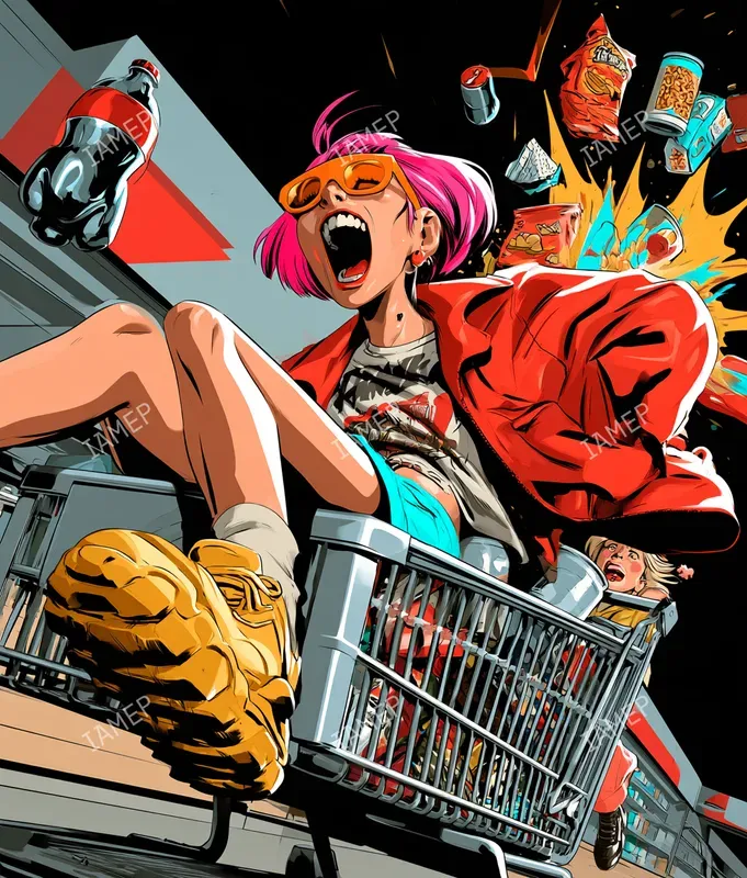 Highenergy Punk Comic Scenes