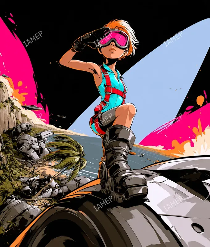 Highenergy Punk Comic Scenes