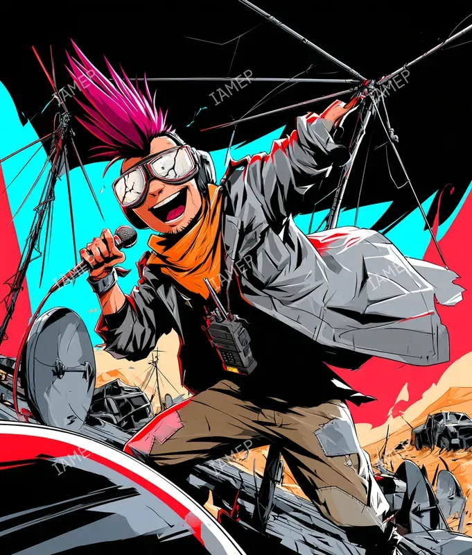 Highenergy Punk Comic Scenes