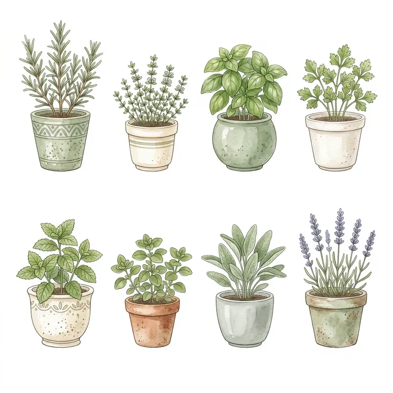 Watercolor Clipart Element Sets