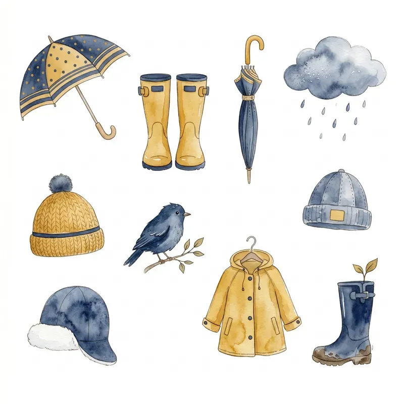 Watercolor Clipart Element Sets