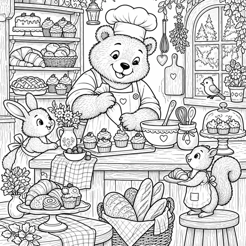 Whimsical Bakery Friends