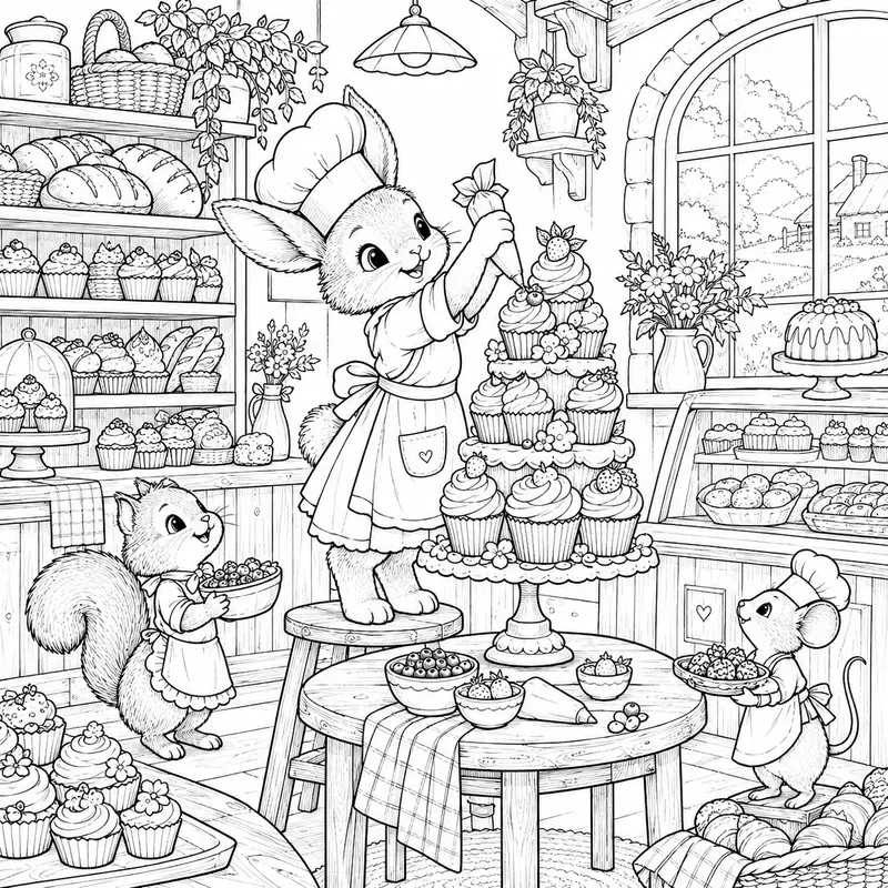 Whimsical Bakery Friends