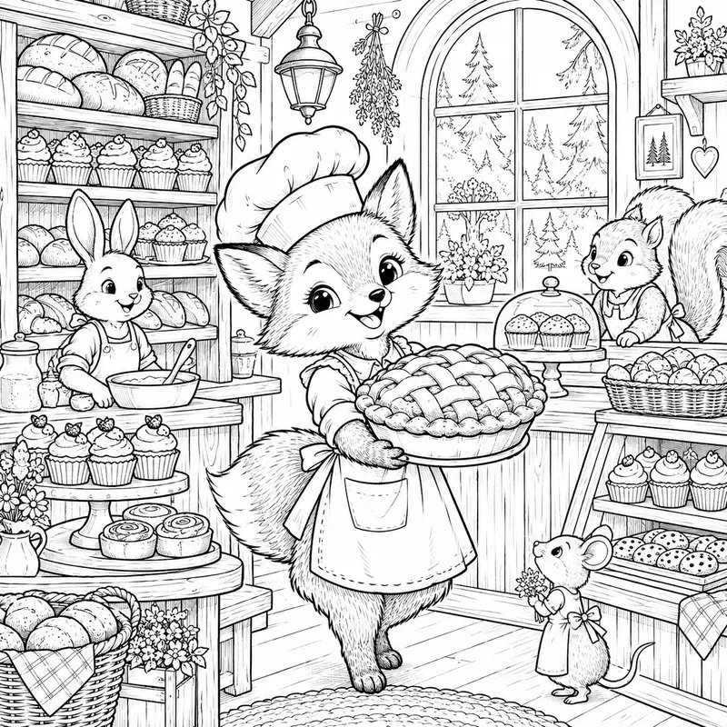 Whimsical Bakery Friends