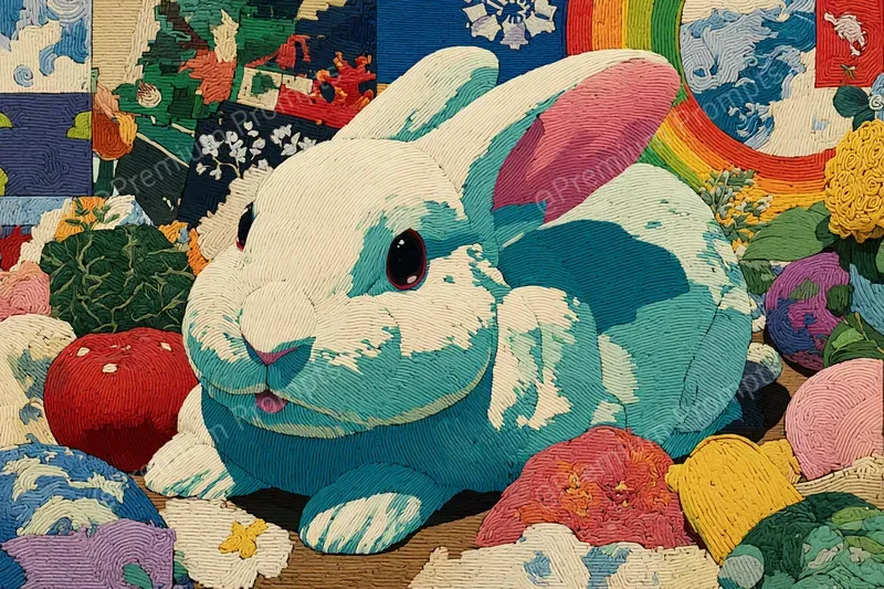 Embroidered Wool Storybook Magic Scenes