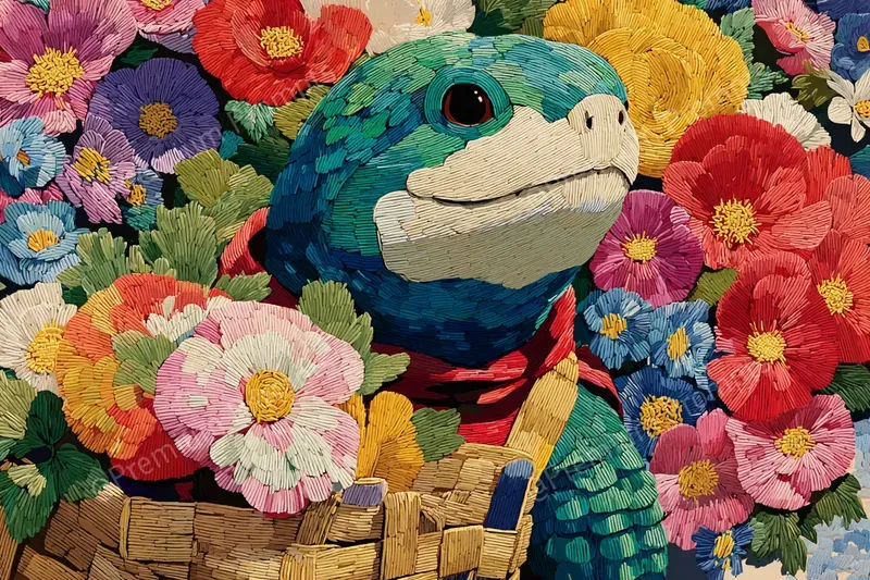 Embroidered Wool Storybook Magic Scenes