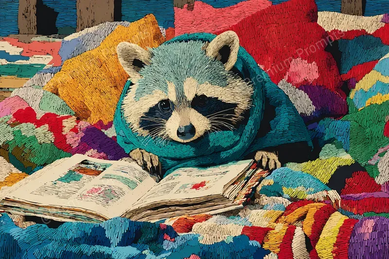 Embroidered Wool Storybook Magic Scenes